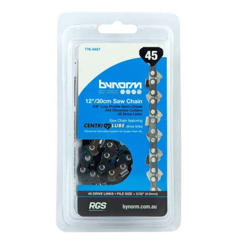 Bynorm Low Profile 45 Drive Links Chainsaw Chain 3/8