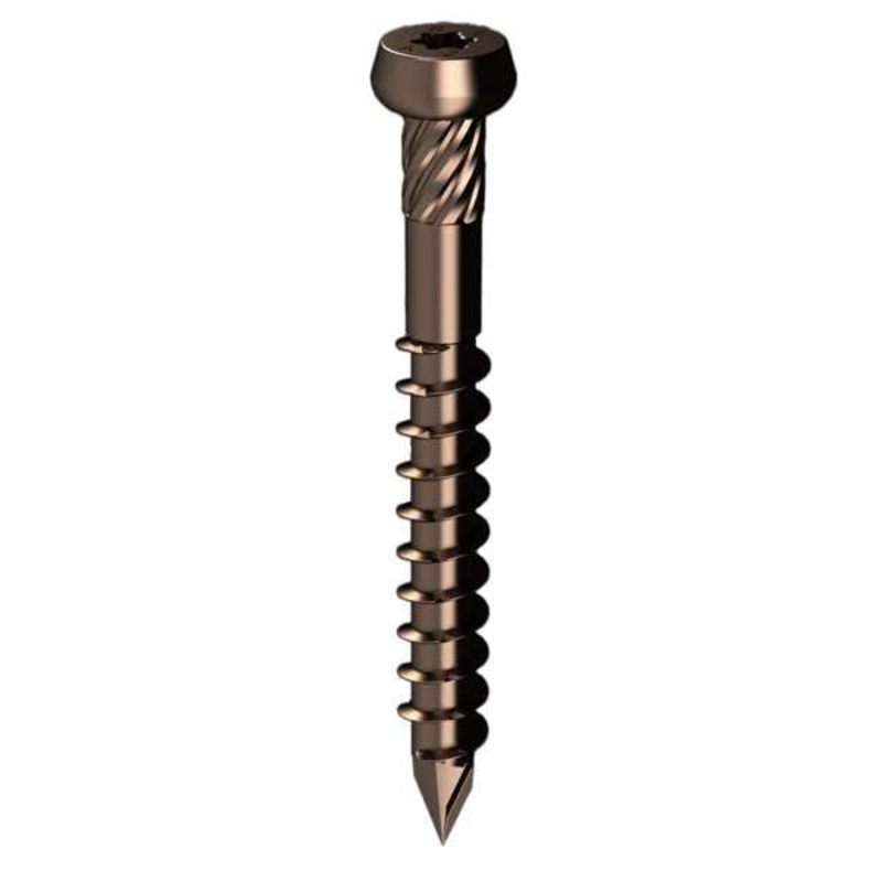 Bremick UltraFast Trim Head Decking Screw T20 SS304 Bronze 10g x 50mm – 500 Pack