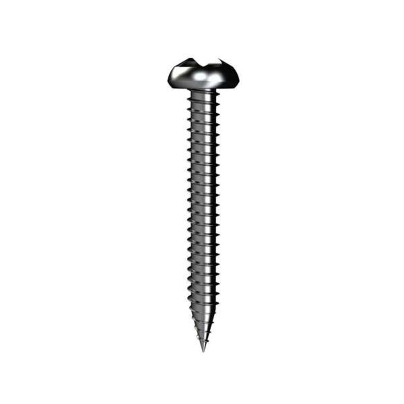 Bremick Screw Pan Head Needle Point Zinc Plated 20mm – 100 Pack
