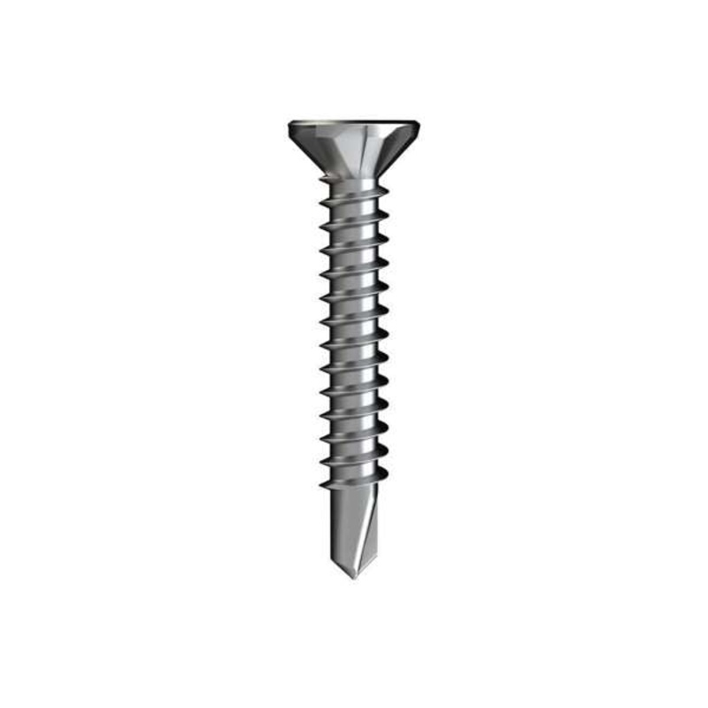 Bremick Screw Countersunk Rib Metal 8g x 30mm – 100 Pack