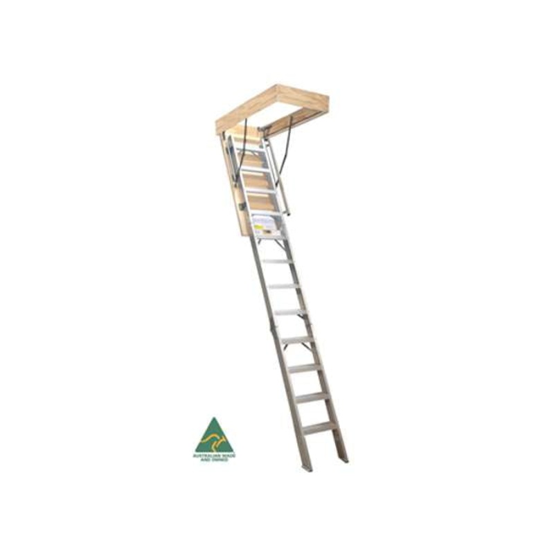 Attic Ladder Aluminium Deluxe 530 x 2200 – 2700mm