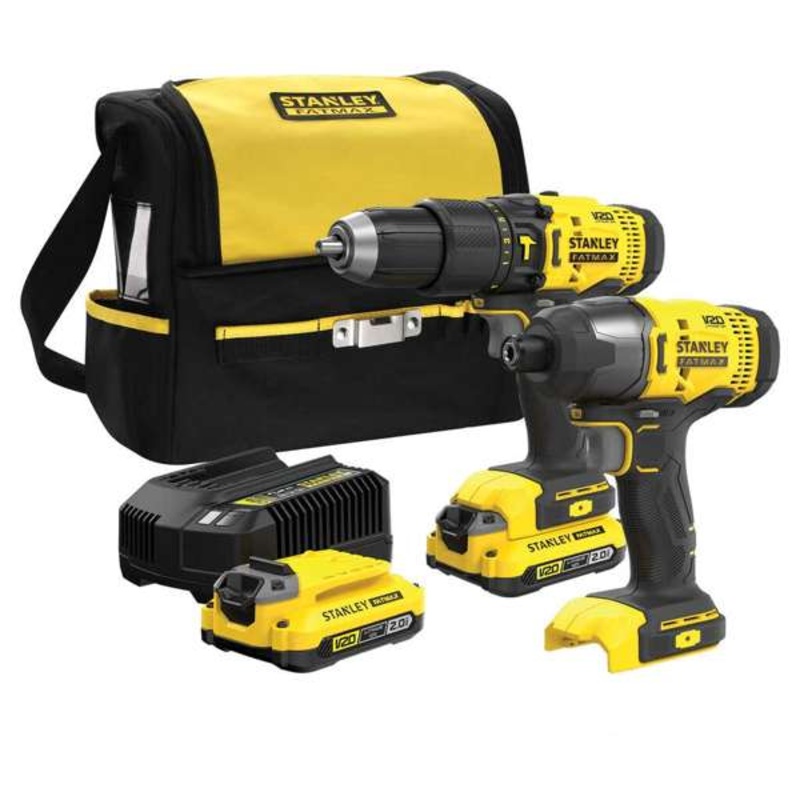 Stanley FatMax V20 18V Combo Kit – 2 Piece SFMCK465D2S- x E