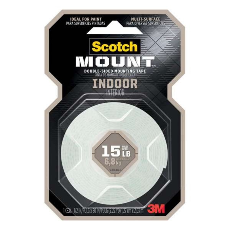 Scotch-Mount Indoor Double-Sided Mounting Tape 127mm x 2.03m