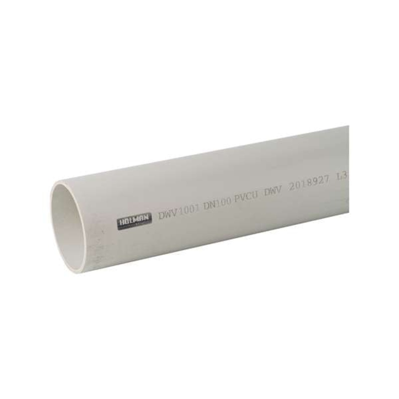 PVC Waste Pipe SN6 100mm x 1m