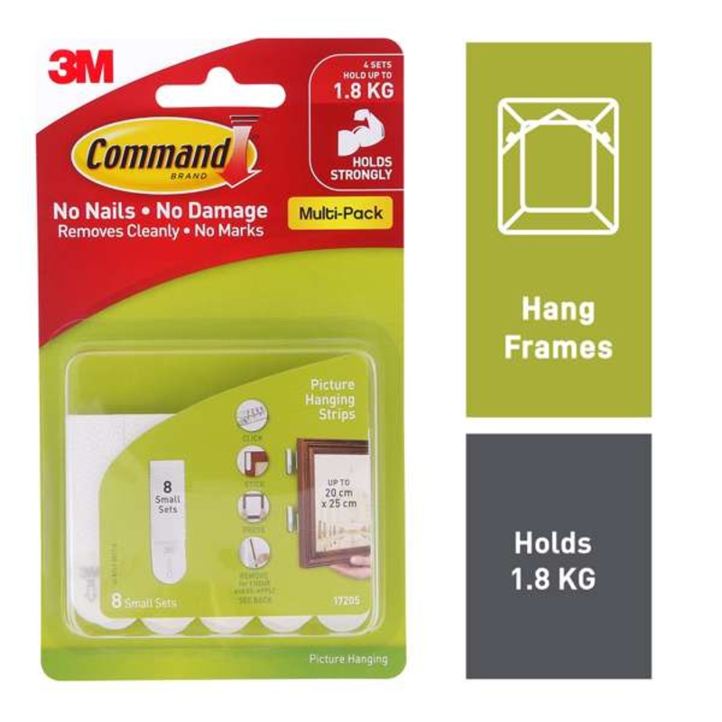 Command Picture Hanging Strips Small – 8 Pack