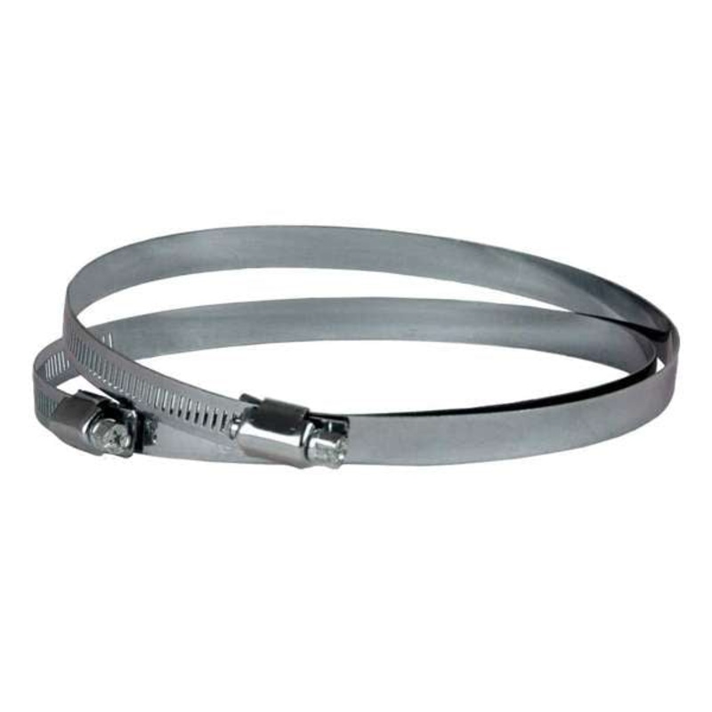 Deflecto Metal Worm Drive Duct Clamp 150mm – 2 Pack