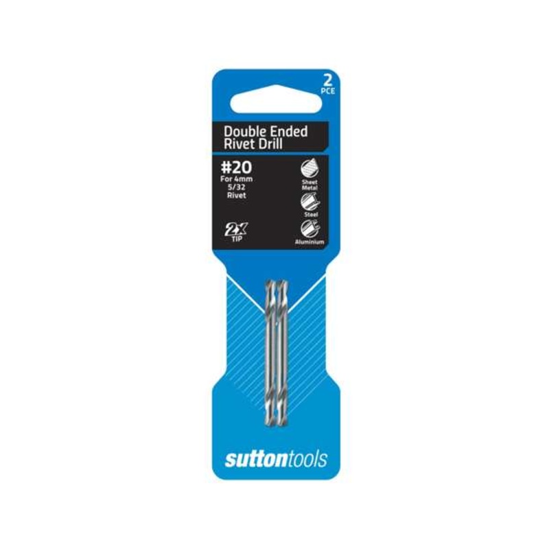 Sutton Tools No.20 Double Ended Panel Drill Bit – 2 Pack