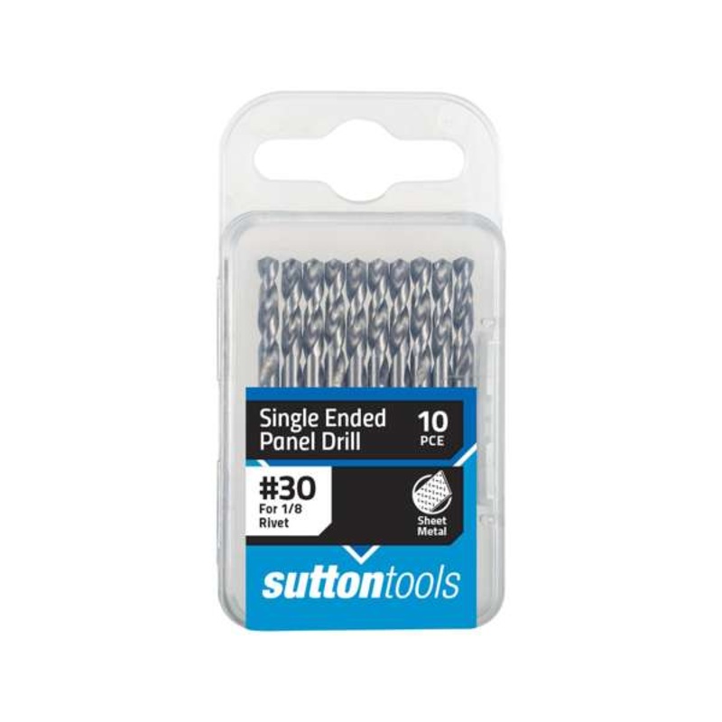 Sutton Tools No.30 Single Ended Panel Drill Bit – 10 Pack
