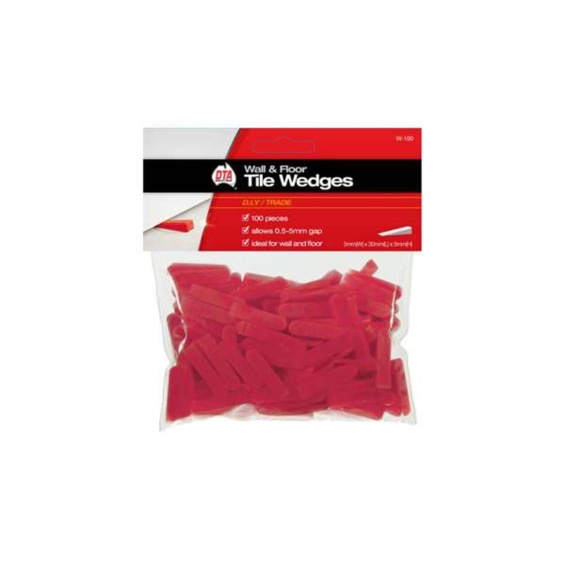 DTA Wedges Tile Red – 100 Piece