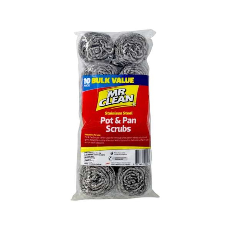 Mr Clean Pot & Pan Scrubs – 10 Pack