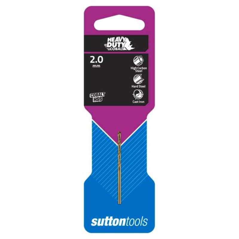 Sutton Tools 2.0mm Heavy Duty Cobalt Jobber Drill Bit