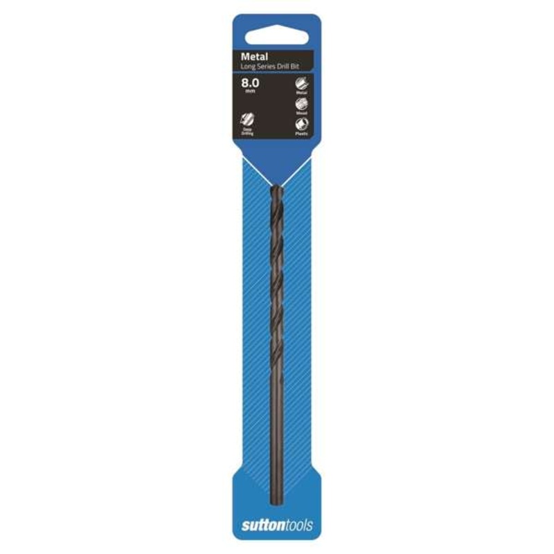 Sutton Tools 8.0mm Long Series Jobber Drill Bit