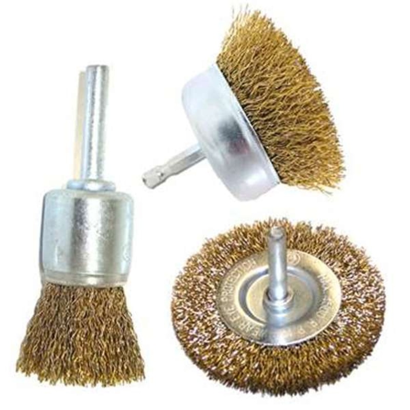 Josco Brumby Spindle Wire Brush Kit – 3 Piece