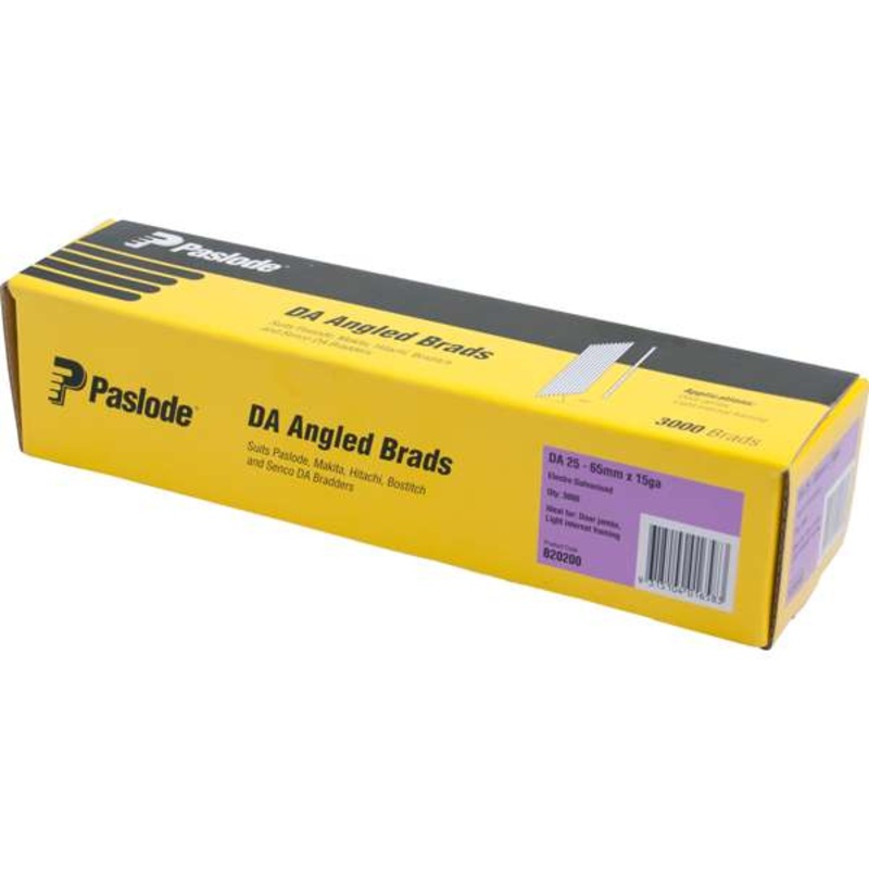Paslode 65mm DA Angle Brad Nails – 3000 Pack