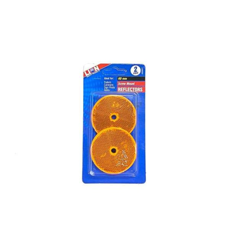 Lion Reflector Orange 60mm – 2 Piece