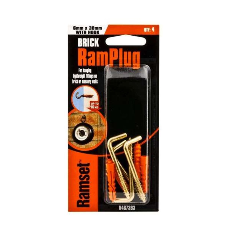 Ramset Ramplug with Square Head 4 x 30mm