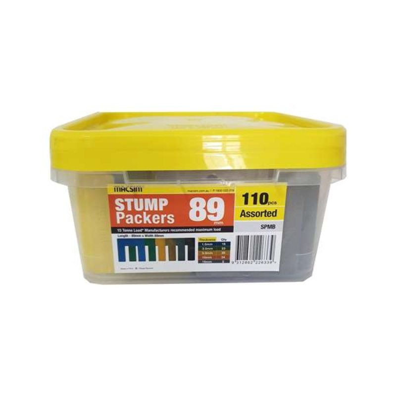 Macsim 89mm Mixed Stump Packers – 110 Pack