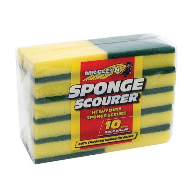 Mr Clean Sponge Scourer – 10 Pack