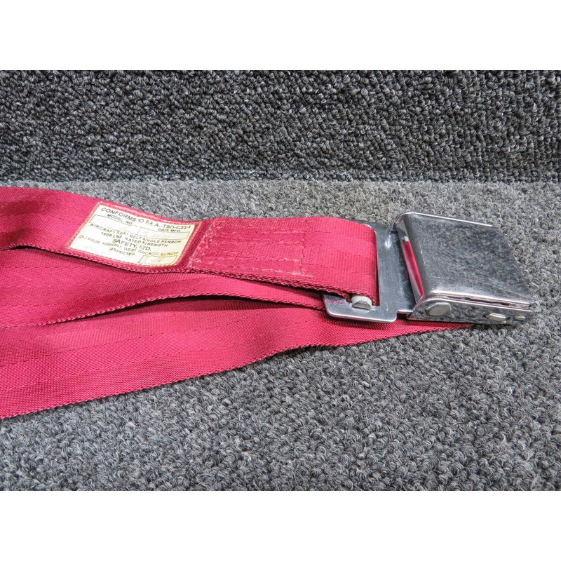 S-2275-Z-201 Cessna 182R Pilot, Co-Pilot Seat Belt Set (Red)