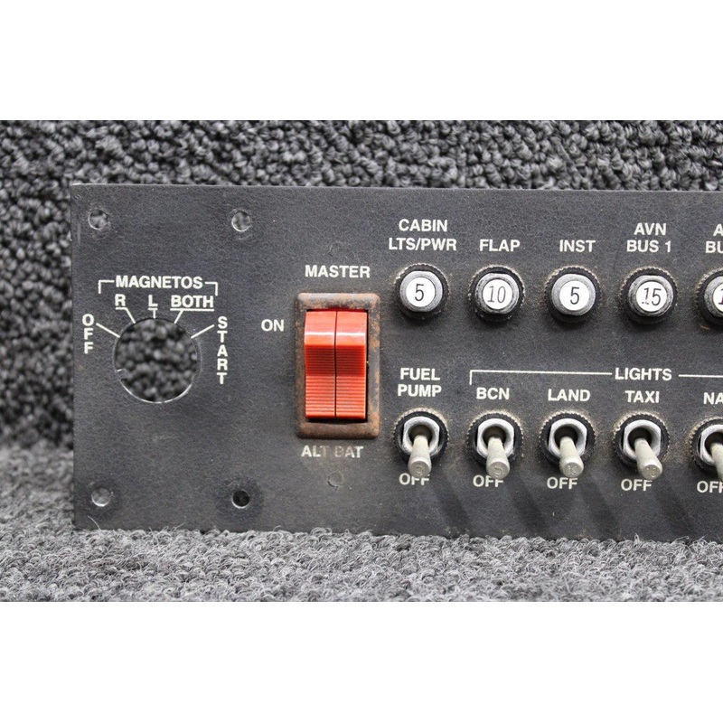 0518003-7 Cessna 172S Circuit Breaker Panel Assembly with Switches and Breakers