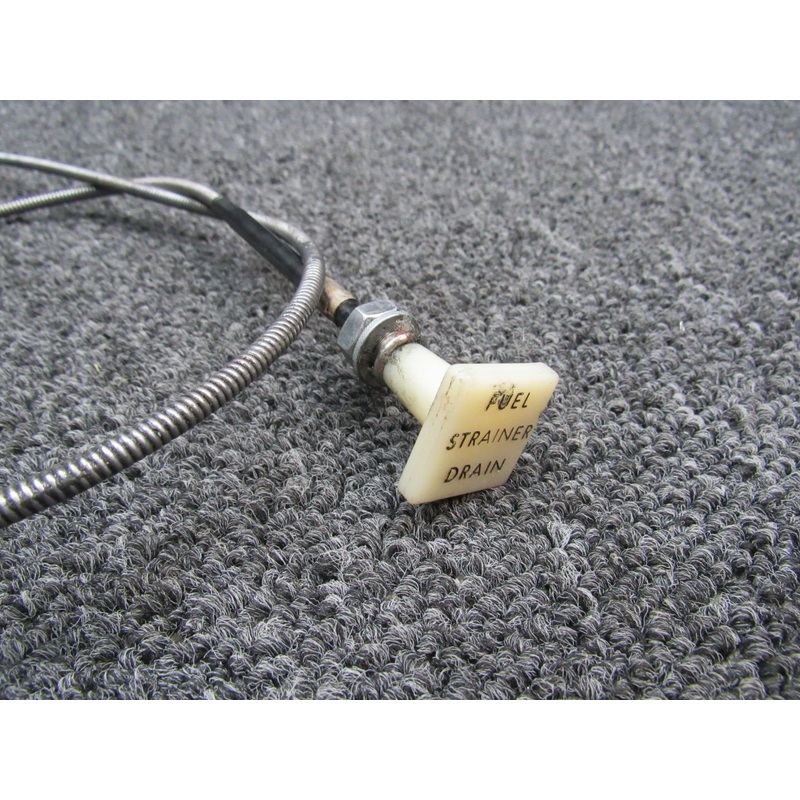 S1517-8 (USE: S1517-7) Cessna 172 Fuel Strainer Drain Cable (Length: 31-1/2)
