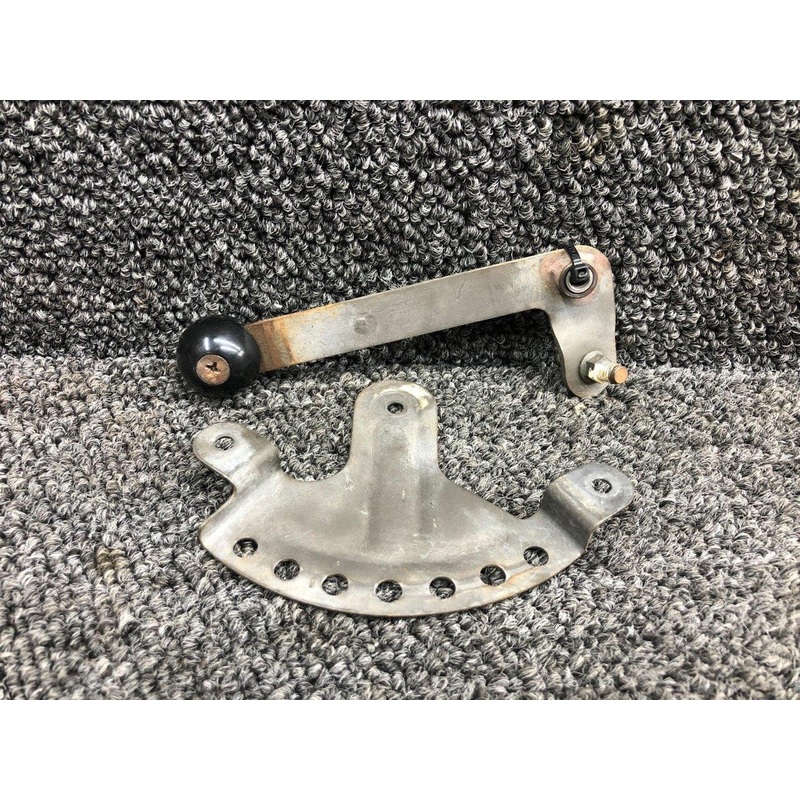 0513272-3 / 0513274-2 Cessna 172N Rudder Trim Control Lever W/ Bracket