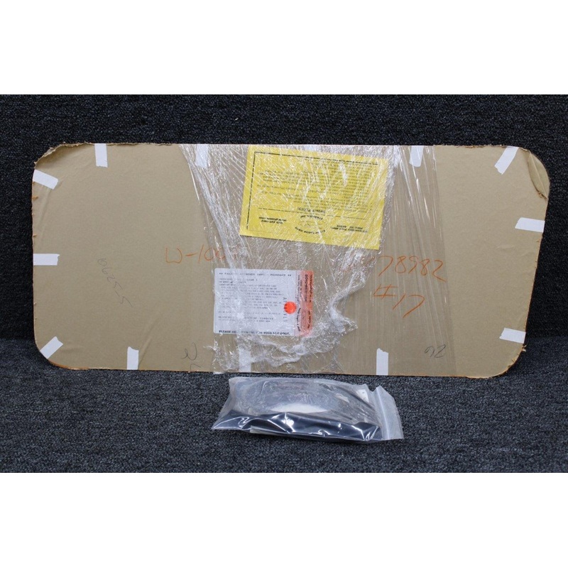 W-1001, S-001 Cessna Cabin Door Window w Channel (Clear) (NOS) (SA)