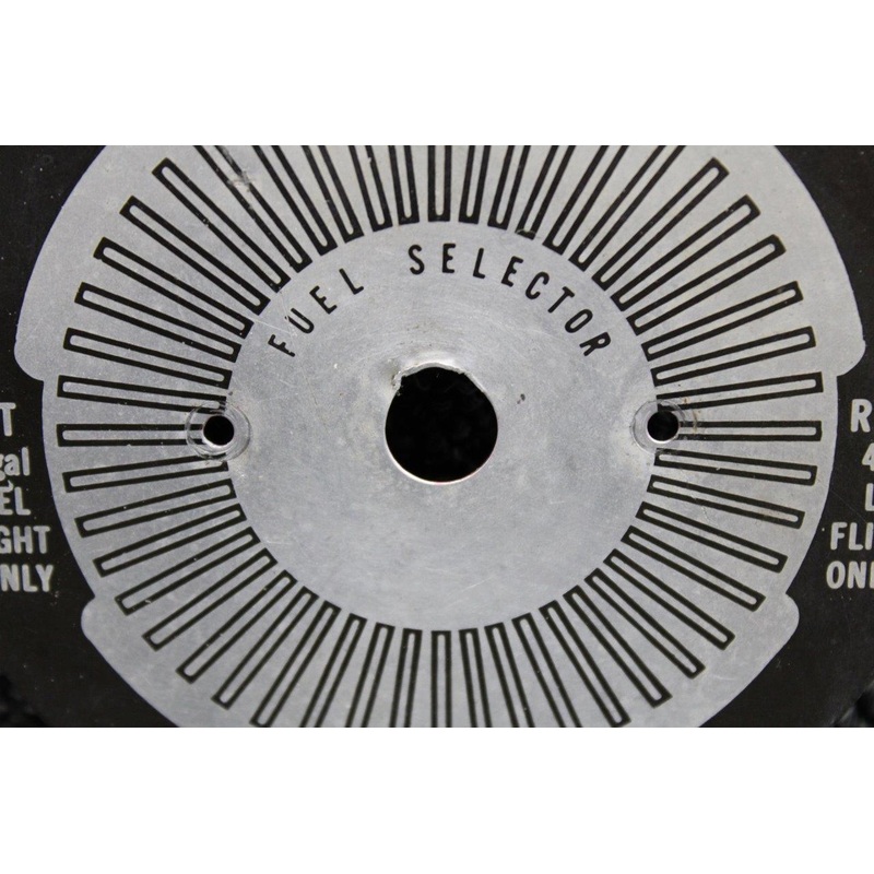 0705048-25 Cessna 182Q Fuel Selector Placard 88 Gallon