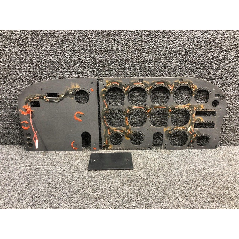 0513093-9, 0513093-10 Cessna Instrument Panel Cover Set, Lighted (Aftermarket)