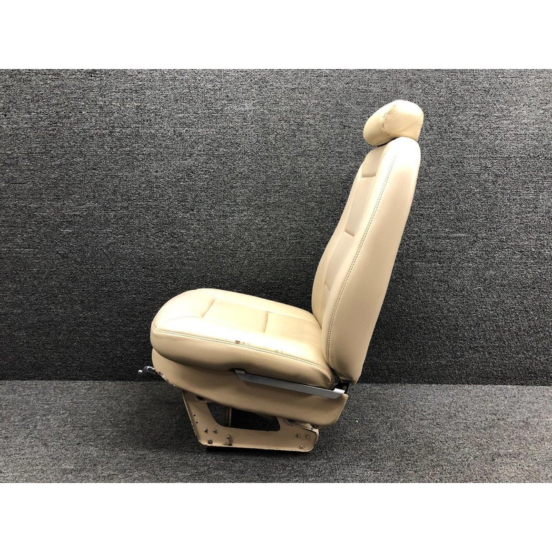 0514123-16 Cessna 172N Pilot Infinite Adjust Seat Assembly (Rails: 11)