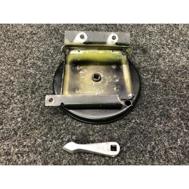 0511198, 0511167 Cessna 170A Fuel Selector Cup, Placard and Handle