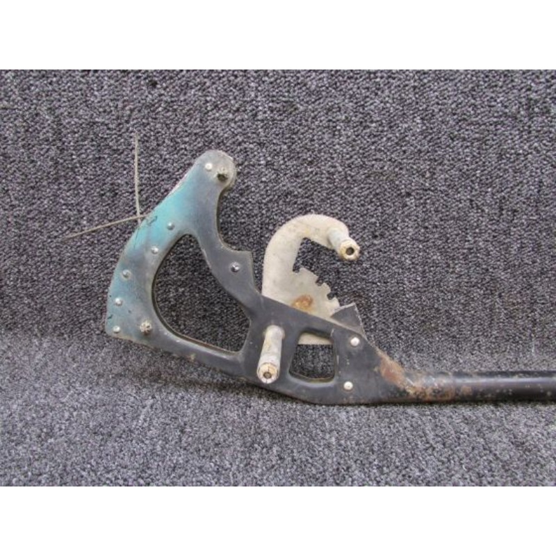 0510166-5 Cessna 182 Flap Handle Lever Assembly has Ratchet (Metal Knob)