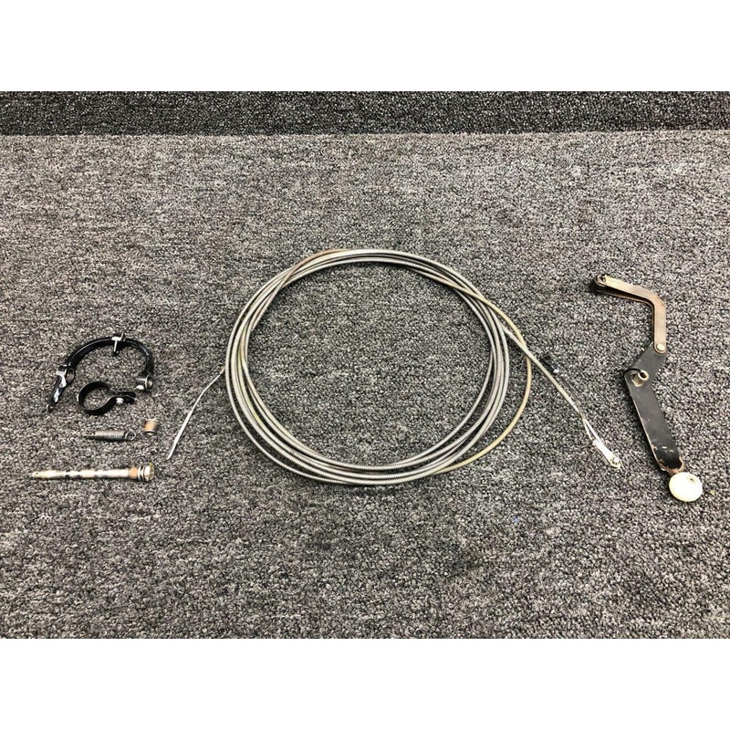 0510105-394 / 0742166-1 Cessna A185F Tailwheel Lock Kit W/ Cable & Bellcrank